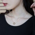 wholesale Gold-plated ethnic-style necklace with natural vintage pearl pendant, versatile and elegant ladies' choker for wholesale-0-4