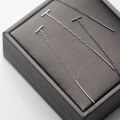 wholesale Sterling Silver S925 Ear Thread Women's Korean Version Minimalist Fresh T-Bar Ear Thread Fashion Elegant One-Long Line Earrings G2713-0-3