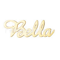 wholesale S925 Sterling Silver DIY Custom Name Letter Earrings for Women, Christmas Gift-Yellow Copper
