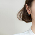 wholesale S925 Sterling Silver Cherry Earrings with Pearl Studs for Women, Personality Small Drop Earrings Gift E7024-0-2