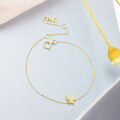 wholesale 9K Gold Japanese Style Jewelry Simple Butterfly Bracelet for Women, Summer Dongdaemun New Wholesale Accessories-0-2