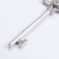 wholesale S925 sterling silver new style key pendant necklace long versatile simple fashion accessory for women-0-4
