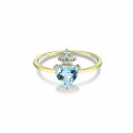 wholesale 9K gold jewelry exquisite temperament fat triangle sky blue topaz ring for women, new in stock, dropshipping available-0-4