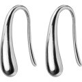 wholesale Sterling Silver S925 Korean Style Minimalist Smooth Teardrop Ear Hooks Geometric Earrings for Women E7347-0-4