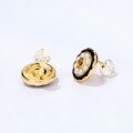 wholesale Gold-plated ethnic style natural vintage pearl earrings for women, versatile ear accessories wholesale-0-2
