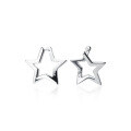 wholesale Sterling Silver Korean-style Small Star Ear Clasp Fresh and Unique Student Earrings Simple and Sweet Ear Accessories G3744-0-4