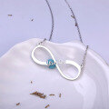 wholesale S925 Sterling Silver DIY Customizable Infinity Personalized Name Necklace Jewelry for Amazon-0-2