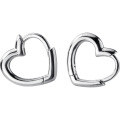 wholesale S925 silver heart-shaped ear clips for women, Korean and Japanese style, elegant and fashionable small ear hoops, ear cartilage earrings for women, G1631-0-4