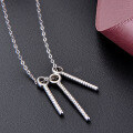 wholesale Metal S925 Silver Women's Short Necklace Choker Simple Sweet and Fresh Chain Set Wholesale-0-1