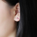 wholesale 9K Gold Japanese Cute Cartoon Pink Flamingo Cactus Ear Studs Women, Trendy Asymmetric Earrings-0-2