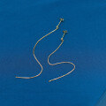 wholesale 14K Gold Qi Wei Same Style Extra Long Diamond Ear Thread, Yili Jewelry Fashionable Temperament OL Minimalist Style-0-2