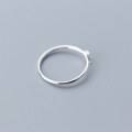 wholesale S925 silver ring for women, Korean-style fashionable moon ring, elegant crescent bay ring J5877-0-2