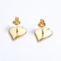 wholesale 925 Silver with Plated 9K Gold Minimalist, Poker Card Design Earrings for Women-0-3