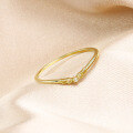 wholesale 9K Gold Japanese Light Luxury Minimalist Small Wings Full-cut Diamond Ring for Women, Dainty and Delicate, Versatile Thin Ring for Distribution-0-3