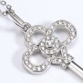 wholesale S925 sterling silver new style key pendant necklace long versatile simple fashion accessory for women-0-3
