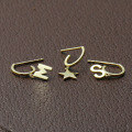 wholesale 9K Gold Yili Light Luxury Super Unique Star Letter Earrings for Women, Elegant and Versatile Three-Piece Set, Available Individually-0-2