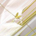 wholesale 9K Gold Japanese Style Jewelry Simple Butterfly Bracelet for Women, Summer Dongdaemun New Wholesale Accessories-0-1