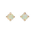 wholesale Metal Four-Prong Opal Earrings, Daily Hot-Selling Australian Opal Ear Studs for Women-0-5
