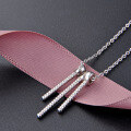 wholesale Metal S925 Silver Women's Short Necklace Choker Simple Sweet and Fresh Chain Set Wholesale-0-2