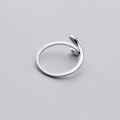 wholesale S925 silver Nalan ring for women, Korean style fashion ins plain surface snake openable hand accessory J6029-0-1