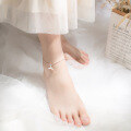 wholesale S925 Silver Nalan Japanese Korean Style Forest Series Fresh and Elegant Small and Cute Mermaid Tail Anklet S2474-0-2