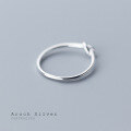 wholesale S925 Silver Nalan Ring for Women, Korean Style Fashion Minimalist Adjustable Tail Ring, Elegant and Artistic Jewelry Batch J5773-0-3