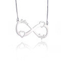 wholesale Custom DIY S925 Sterling SilverInfinity Two Names Personalized Letter Pendant-0-1