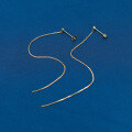 wholesale 14K Gold Qi Wei Same Style Extra Long Diamond Ear Thread, Yili Jewelry Fashionable Temperament OL Minimalist Style-0-1