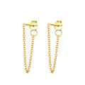 wholesale S925 Sterling Silver Minimalist Chain Back Ear Thread, an ins-style creative and fashionable earring-0-5