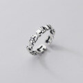 wholesale 925 Sterling Silver Women's Bohemian Vintage Antique Silver Elephant Ring J7686-0-4