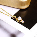 wholesale 9K Gold Musical Series Pendant with Natural Freshwater Pearl Necklace for Women, Direct from Factory-0-2