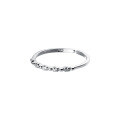 wholesale S925 Sterling Silver Nalan Micro-Paved Row Diamond Open Ring, Delicate and Versatile Knuckle Ring for Women J7614-0-4