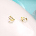 wholesale 9K Gold Artistic Jewelry Minimalist Petite Crown Ear Clips Earrings for Women, Exquisitely Fashionable New Style-0-3