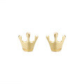 wholesale 9K Gold Artistic Jewelry Minimalist Petite Crown Ear Clips Earrings for Women, Exquisitely Fashionable New Style-0-4