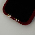 wholesale 9K Solid Gold Shining Mini Moon Exquisite Korean New Earrings for Women-0-1