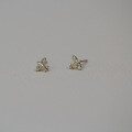 wholesale 9K Gold Cute Korean Style Mini Playful Student Girl Earrings with Zirconia-0-0