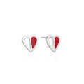 wholesale S925 Silver Drip Earrings for Women, Korean and Japanese Style Small Fresh Fashion Accessories, Personalized Heart-shaped Elegant Ear Studs-0-4