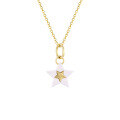 wholesale 10K/14K/18K Gold New Christmas Limited Collarbone Necklace, Minimalist Star Pendant for Women-0-6