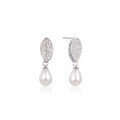 wholesale S925 Silver Full Drill Teardrop Pearl Earrings Elegant Commute OL Professional Fashion Women's Earrings Cross-Border Best-Seller Wholesale-0-4