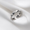 wholesale 925 Sterling Silver Women's Bohemian Vintage Antique Silver Elephant Ring J7686-0-2