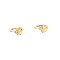 wholesale 9K genuine gold Japanese-style cute and super adorable cat paw ear cuff for women, petite and delicate mini cat claw ear clip-0-4
