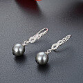 wholesale S925 Silver Metal Ladies' Pearl Earrings, Vintage Luxury Ear Pendants from Dongdaemun Source Factory in Korea-0-1