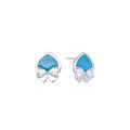 wholesale S925 Silver Drip Oil Earrings for Women, Cute Sweet Style Bow Ear Studs, Minimalist Versatile Wholesale-0-4
