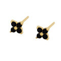 wholesale S925 Sterling Silver Minimalist Lotus Leaf Stud Earrings With Inlaid Zircons,,。-0-0
