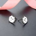 wholesale S925 Sterling Silver Cat Earrings for Women, Minimalist Creative Studs, Student Gifts, Drip Enamel Jewelry Direct from Factory-0-2