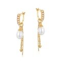 wholesale 925 Silver Korean Light Luxury DIY Free Combination Pod Earrings for Women, Shell Pearl Retro Pea Hoop Earrings-0-4