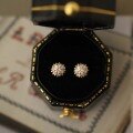wholesale Wholesale 9K Gold-Plated Zirconia Exquisite Vintage Royal Mini Elegant Earrings-0-1