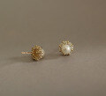 wholesale 9K Gold Korean K Gold Wholesale Small Pearl French Style Minimalist Elegant Ear Cartilage Ear Studs-0-1