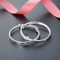 wholesale S999 Solid Silver Ethnic Style Chinese Zodiac Rat Year Push-Pull Anklet/Bracelet for Babies and Children-0-3