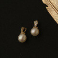 wholesale 9K Gold Wholesale Vintage Natural Pearl Pendant Collarbone Trend Niche-0-2